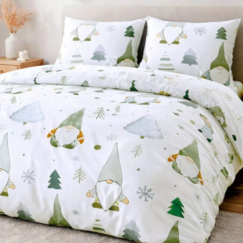 Flanelové obliečky Darymex 31517/1 škriatkovia 100 % bavlna 160 g/m²