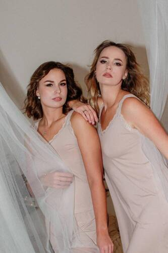 771 Nočná košeľa Hazel De Lafense - piesková