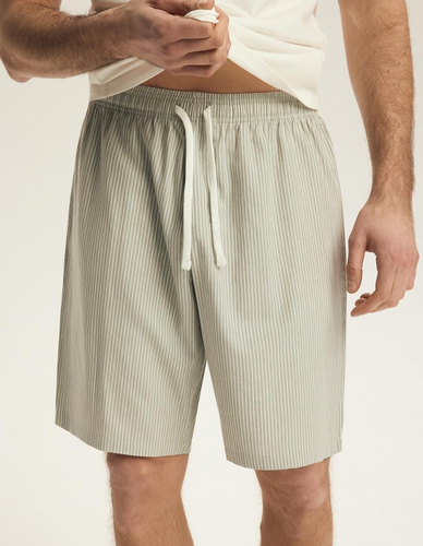 Pánske pyžamo Henderson 43454 Nigri krémové – 100% bavlna na leto