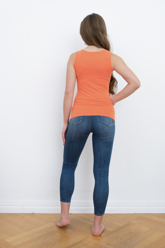 Dámska košeľa Ibiza so širokými ramienkami Italian Fashion - oranžová