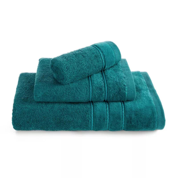 Sada uterákov Eurofirany 3 ks mäkké a savé prémiové uteráky Sibel dark turquoise
