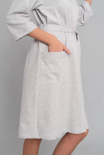 Karla Dámsky župan Italian Fashion - light melange