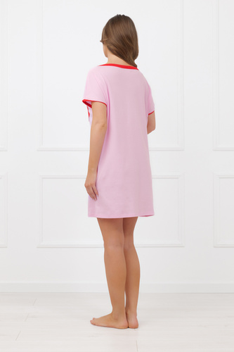 Nočná košeľa Sabrina Italian Fashion 100% bavlna – krátky rukáv, srdce