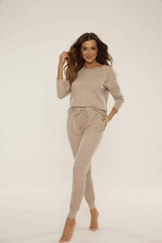 555 Paula Dámske pyžamo De Lafense - light mocha