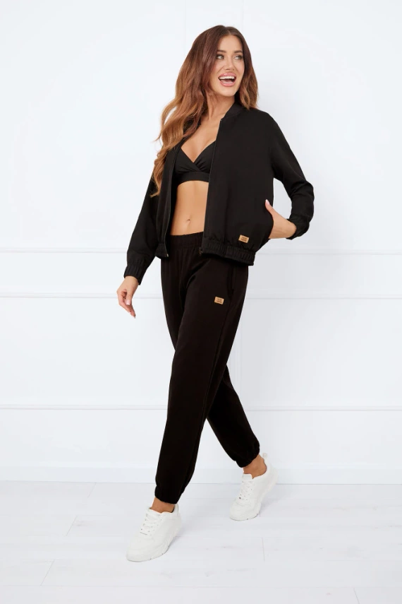 Caro Dámska bunda bomber Italian Fashion - čierna