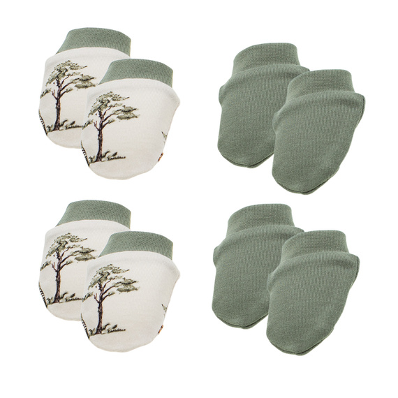 218083 Detské rukavice Yogi Bear Nicol - bavlnené, 4 balenia