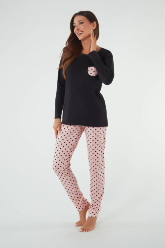 Buscato Dámske pyžamo s dlhým rukávom, dlhé nohavice Talianska móda