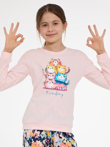 Detská pyžamo Cornette Young Girl 592/210 Friendship 100 % bavlna