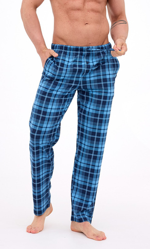 691/62 Pánske pyžamové nohavice Cornette - dlhé, kockované, bavlnené