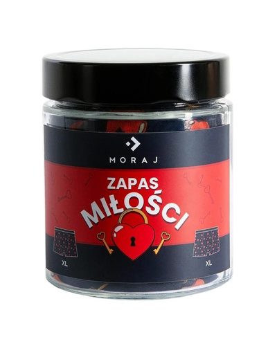 Pánske boxerky Moraj MBX600-366 'Love Stock' - prémiová bavlna, námornícka modrá, darček v sklenenej nádobe