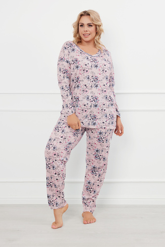 Toliana Dámske pyžamo s dlhým rukávom a dlhými nohavicami Italian Fashion