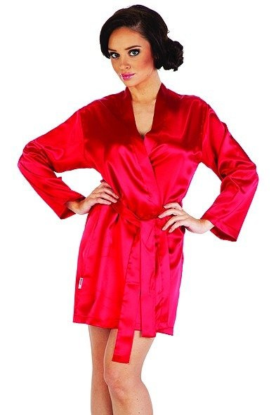 797 Klasický dámsky župan Forex - červený