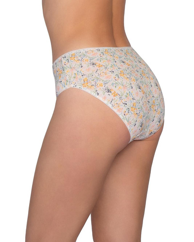 Figi L-120 BI-105 Lama Bavlnené dámske bikini nohavičky 3-balenie kvetinové
