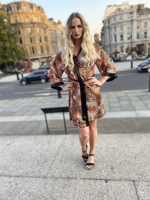 417 Valentina dámsky župan Forex - béžový