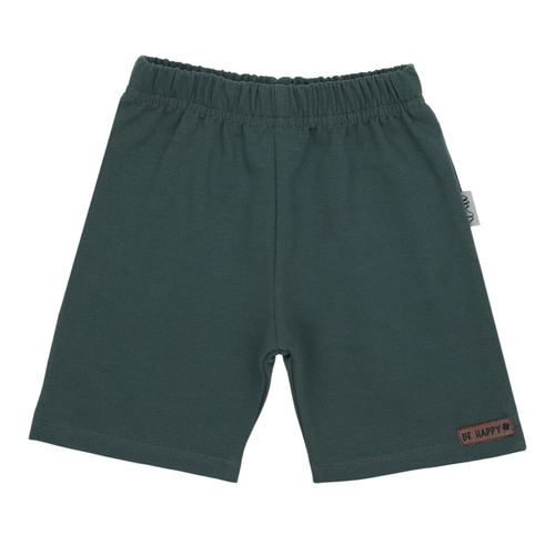 169516 Nicol detské krátke šortky - unisex, bavlna s elastanom, pohodlné, leštené - fľaškovo zelené
