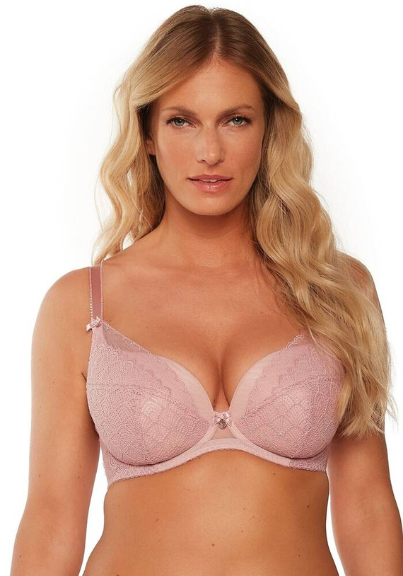 BS 1236 Debora Full Cup Stiff Bra by Gaia - Pink
