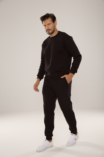 813 Indigo Pánska tepláková súprava De Lafense - čierna