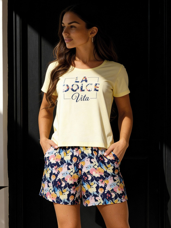 Dámske pyžamo Cornette Dolce Vita 880/331, 100% bavlna, krátky rukáv