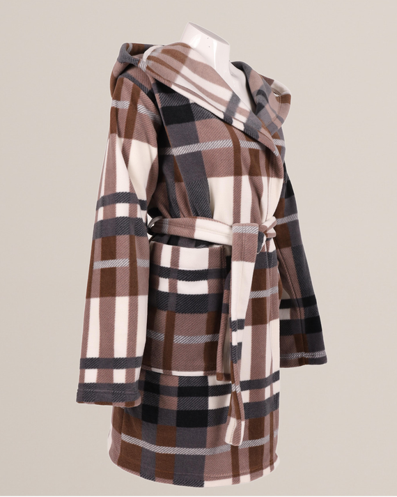 031 Deka na župan De Lafense - hrejivý dámsky župan Super Cozy, hnedý