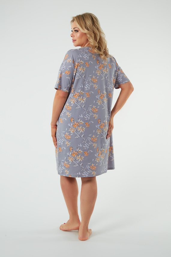 Nočná košeľa Kasos, krátky rukáv Talianska móda - potlač