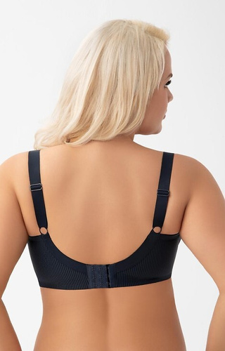 K 974 Anika Gorsenia navy blue - mäkká podprsenka s kosticami, mäkká, stabilná a pohodlná
