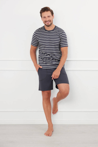 Bert Pánske pyžamo Italian Fashion - graphite