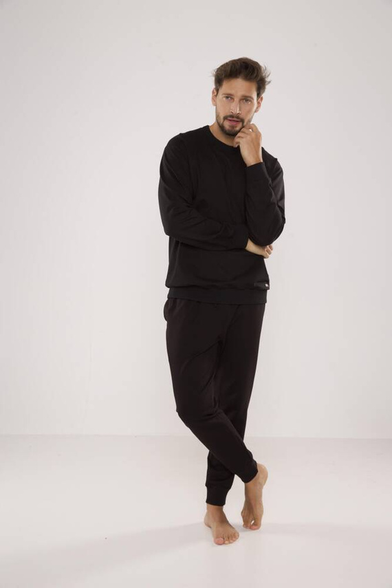 728 Pánska mikina Just Forex - čierna