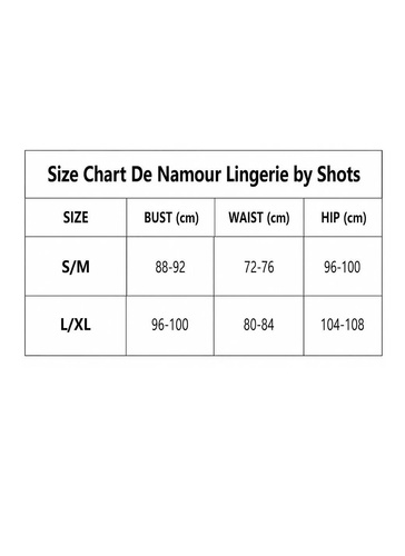 SHOTS De Namour čierne babydoll z čipkovanou sieťovinou a nohavičkami DEN113