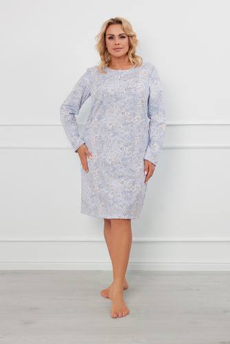 Nočná košeľa Jowita, dlhý rukáv Talianska móda