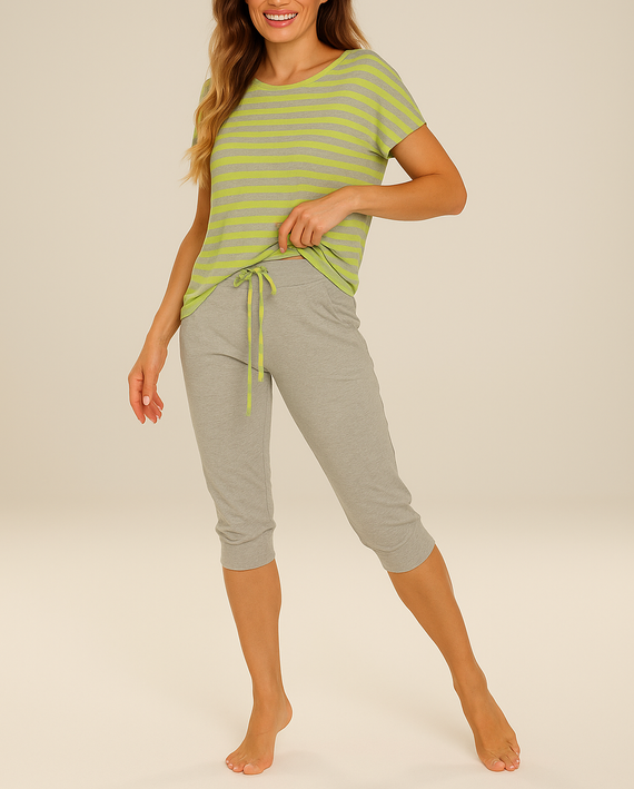 540 Dámske pyžamo Jovite - limetkovo zelené