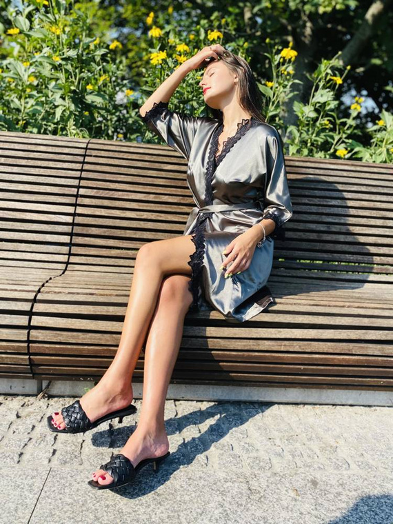 929 Kleoree Dámsky župan De Lafense - sivý