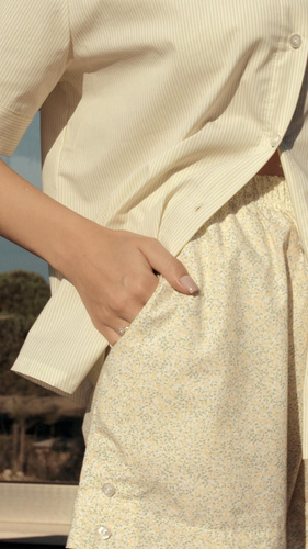 Dámske pyžamo Sensis Ophelia limetkové – letný set, 100% bavlna