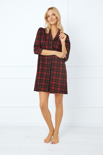 Nicola rozopnutá nočná košeľa Talianska móda - potlač