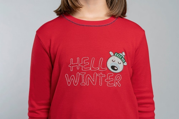 Czoka Dievčenské pyžamo Italian Fashion - červené