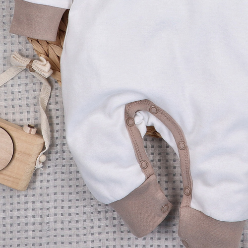 ABN-5509 Sky Journey Nini detské pyžamo bez nôh | Organická bavlna, zapínanie na cvočky