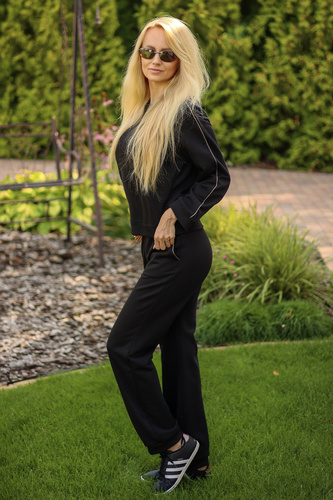 Maio dámske športové tričko Mirale cotton 95% bavlna 5% elastan, poľská výroba - elegantný športový set - čierna