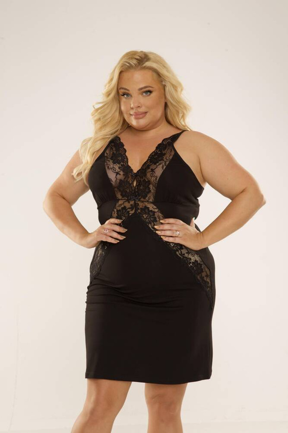 879 Nočná košeľa Agnes Forex - čierna