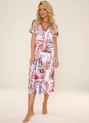 776 Nočná košeľa Violet De Lafense - bobuľová