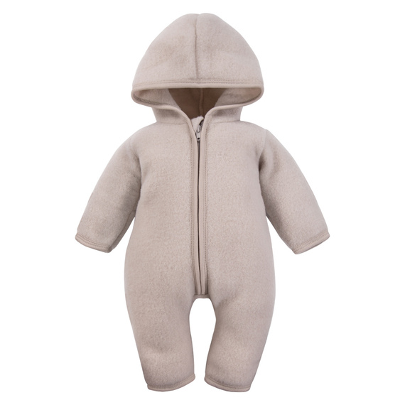 Detský overal z merino vlny Eevi - béžový, mäkký a priedušný