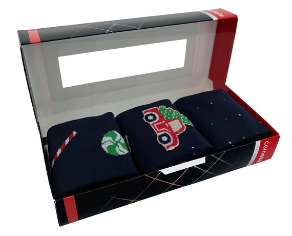 A63 Premium Ponožky A'3 Cornette - námornícka modrá (auto)