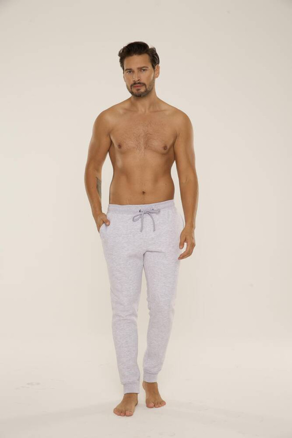 813 Indigo Pánska tepláková súprava De Lafense - svetlý melír