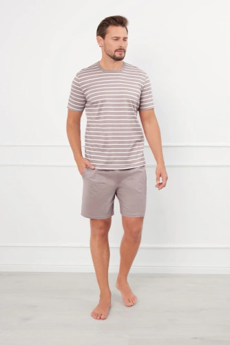 Bert Pánske pyžamo Italian Fashion - cappuccino