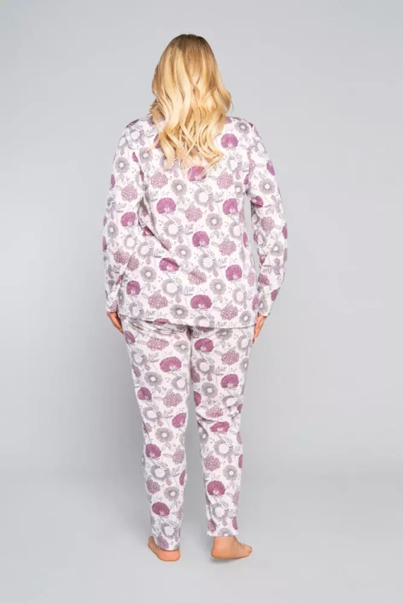 Dámske pyžamo s dlhým rukávom, nohavice Lobelia Italian Fashion -