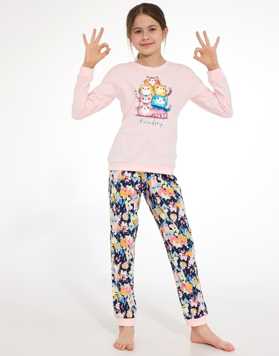 Detská pyžamo Cornette Young Girl 592/210 Friendship 100 % bavlna