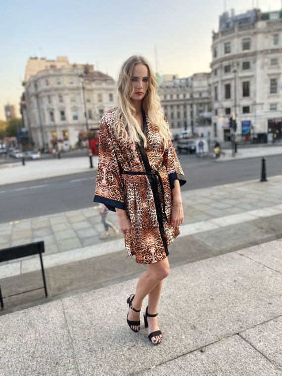 417 Valentina dámsky župan Forex - béžový