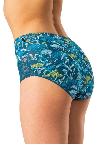 Dámske nohavičky Key LPF 577 modré - bavlnené, pohodlné, 2 ks v balení