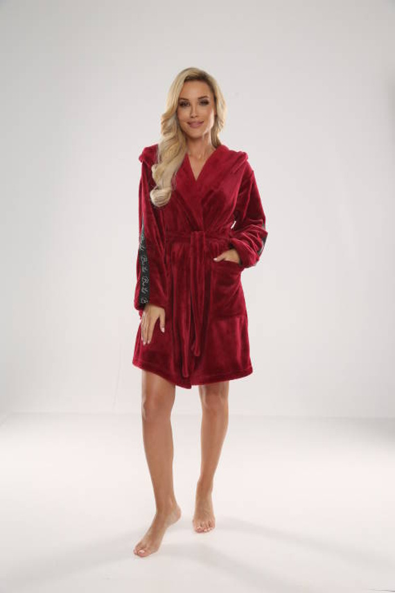 626 Abigail Dámsky krátky župan Forex - bordový