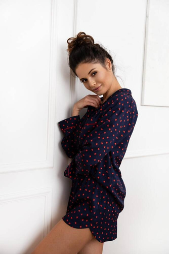Dámske pyžamo Maisie Sensis - tmavomodré