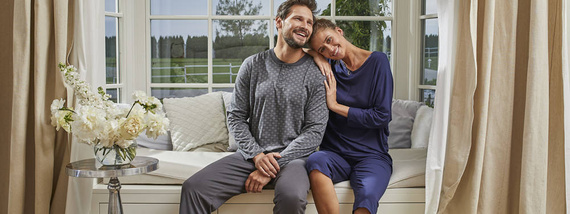 Song Dámske pyžamo 3/4 rukávy, 3/4 nohavice Talianska móda - tmavomodrá