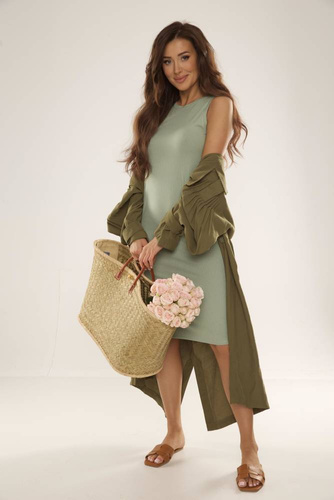 707 Freya Dámske šaty De Lafense - hrášková farba